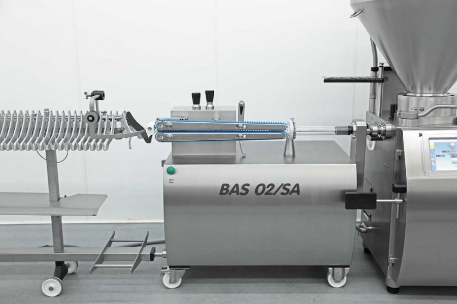 Bandabfrehsystem mit aufhängelinie